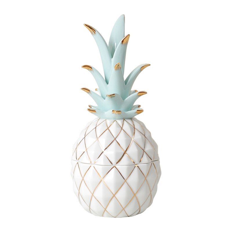 Creative Pineapple Ornament - Elegant Wine Cabinet & Living Room Decoration 