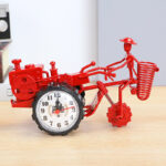 Creative Retro Tractor Model Alarm Clock - Vintage Farmhouse Desk & Living Room Decor 